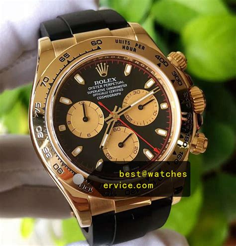 rolex daytona with rubber strap replica
